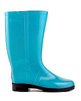 Женские резиновые сапоги neon бирюзовый 37/38 гумові чоботи жіночі взуття жіноче модні черевики зимове гумове