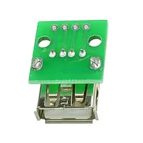 Модуль USB 2.0 Female PCB гніздо на платі, фото 3