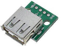 Модуль USB 2.0 Female PCB гніздо на платі, фото 6