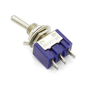 Тумблер MTS-102 3-контактний, 2-позиційний 6 мм