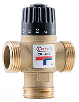 Трехходовой термостатический смесительный клапан Barberi G 1"М-T, Kv 2,5, регулировка 20-43°С