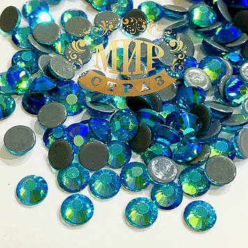Стрази ДМС Преміум Hotfix, Aquamarine AB, ss20 (5mm), 100 шт.