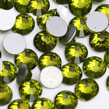 Стрази ДМС Преміум, Olivine, ss30 (6,5 мм), 1 шт.