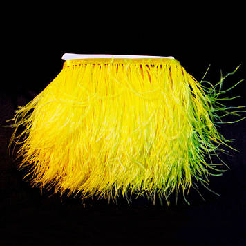 Тасьма страусинна Колір Yellow Ціна за 0.5м