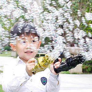 Дитячий пістолет для бульбашок Gatling, літня автоматична машина для мильних бульбашок