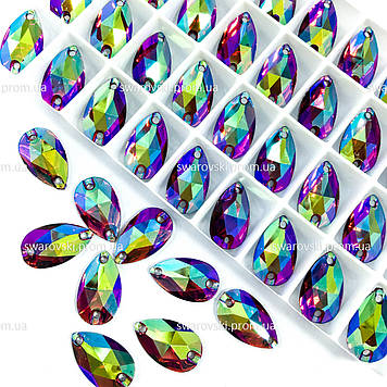 Пришивні краплі 11x18 (синтетич.скло).   Колір Siam AB *1 шт.