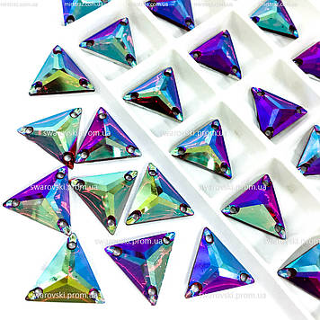 Пришивні трикутники 16x16 (синтетич.скло), колір Siam AB,,1 шт.