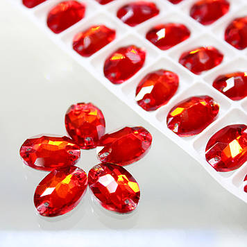 Пришивні овали Lt.Siam 7х10мм.Цина за 1 шт.