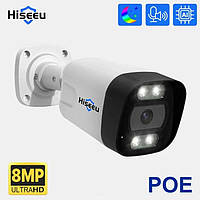 POE Камера видеонаблюдения Hiseeu HB718 8MP 4K IP Onvif NVR