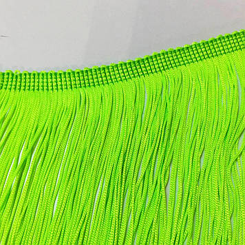 Бахрома танцювальна. Цвет Neon Green 20см*1м