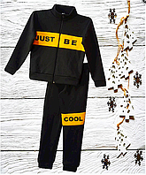Спортивный костюм для мальчика, трехнитка , на флисе, размер 122-146 см 140