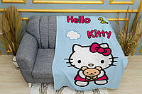 Плед «Кошечка с мишкой. Hello Kitty»