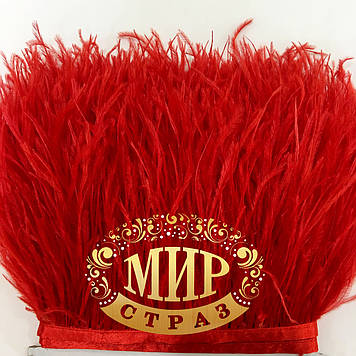 Тасьма страусинна Колір Red Ціна за 0.5м