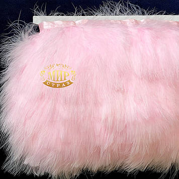 Тасьма з лебединих пер Lt Rose, висота 17см* 0.5 м