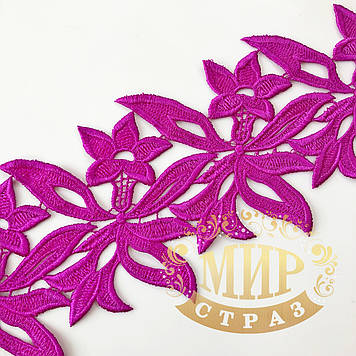 Мереживний фрагмент 13х11см, колір Purple, 1 шт.