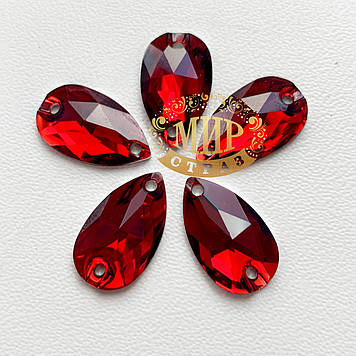Пришивні камені (синтет. скло), Капля, Siam 7х12 мм*1шт