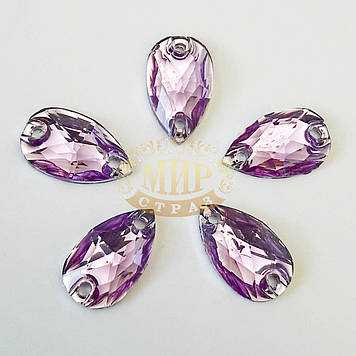 Пришивні камені (синтет. скло), Капля, Lt Purple 7х12 мм*1 шт.