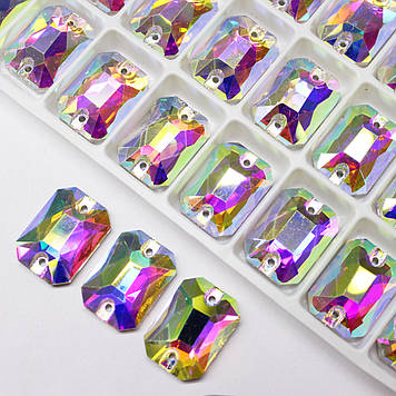 Пришивний прямокутник-октагон 13х18 Crystal АВ