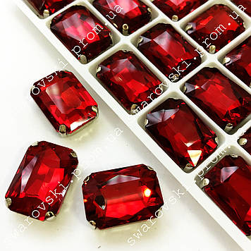 Пришивні стрази в цапах.13х18мм.Кольор Siam