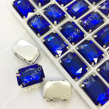 Пришивний прямокутник у цапах. 18х27мм. Колір Cobalt