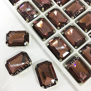 Пришивний прямокутник у цапах. 13х18мм. Колір Red Wine