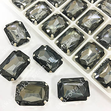 Пришивні стрази в цапах.13х18мм.Кольор Black Diamond