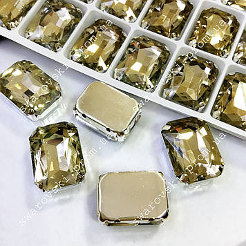 Пришивні стрази в цапах.18х27мм.Кольор Lt Col Topaz