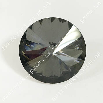 Ґудзик із металевим вушком 25 мм*1 шт., скло.Кольор Black Diamond