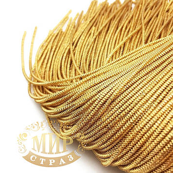 Канітель фігурний 4-гран (трунцал), колір Світле золото, діаметр 1,5 мм*5 грам