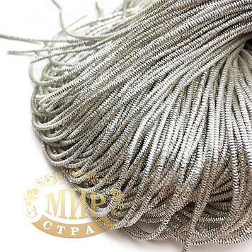 Канітель фігурний 4-гран (трунцал), колір Срібло, діаметр 1,5 мм*5 грам