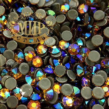 Стрази ДМС Преміум Hotfix, Topaz AB, ss20 (5mm), 100 шт.