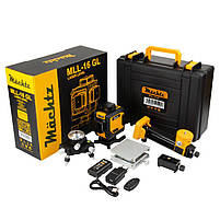 Лазерний рівень (нівелір) Mächtz MLL-16 GL, 20 м, зелений промінь, штатив, пульт ДК, кейс, фото 10