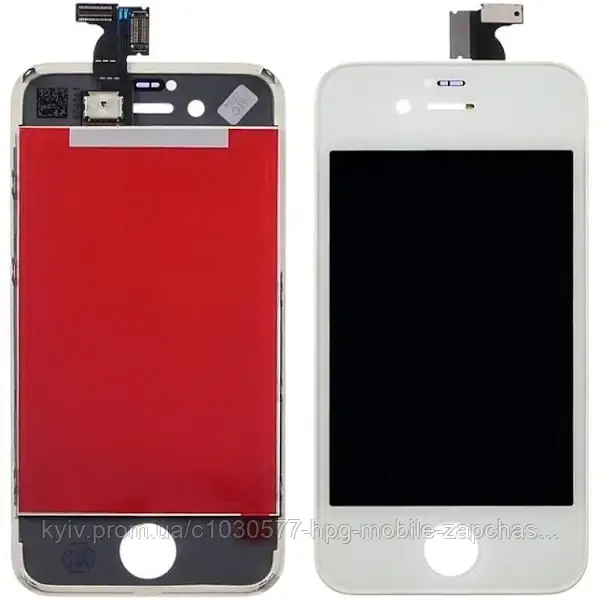 Дисплей iPhone 4S модуль у зборі (екран та сенсор) з рамкою, Білий, фото 1