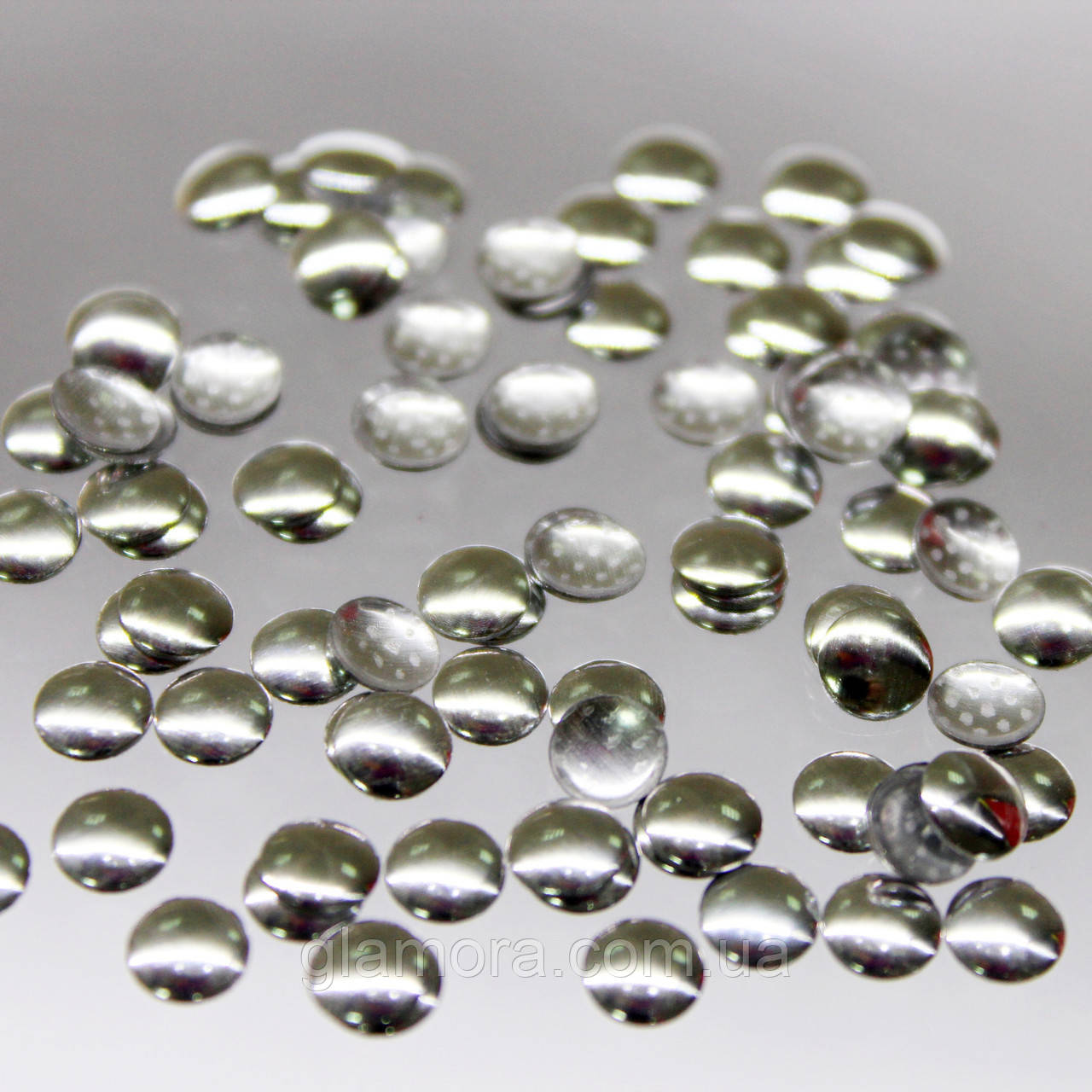 Металострази 10 мм термо. Срібло уп 3г (~55 шт), фото 1