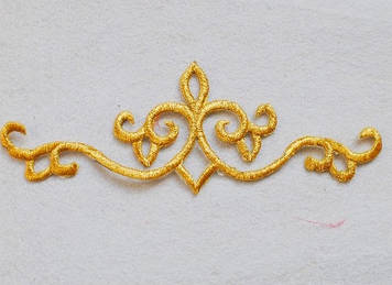 Термоклейовий декор золото.Розмір 17,5х6 см.Цина за 1 шт.