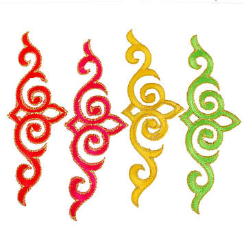 Прикраса для одягу.Термоклейовий декор.Розмір 13х4,5 см.Ціна за 1 шт.