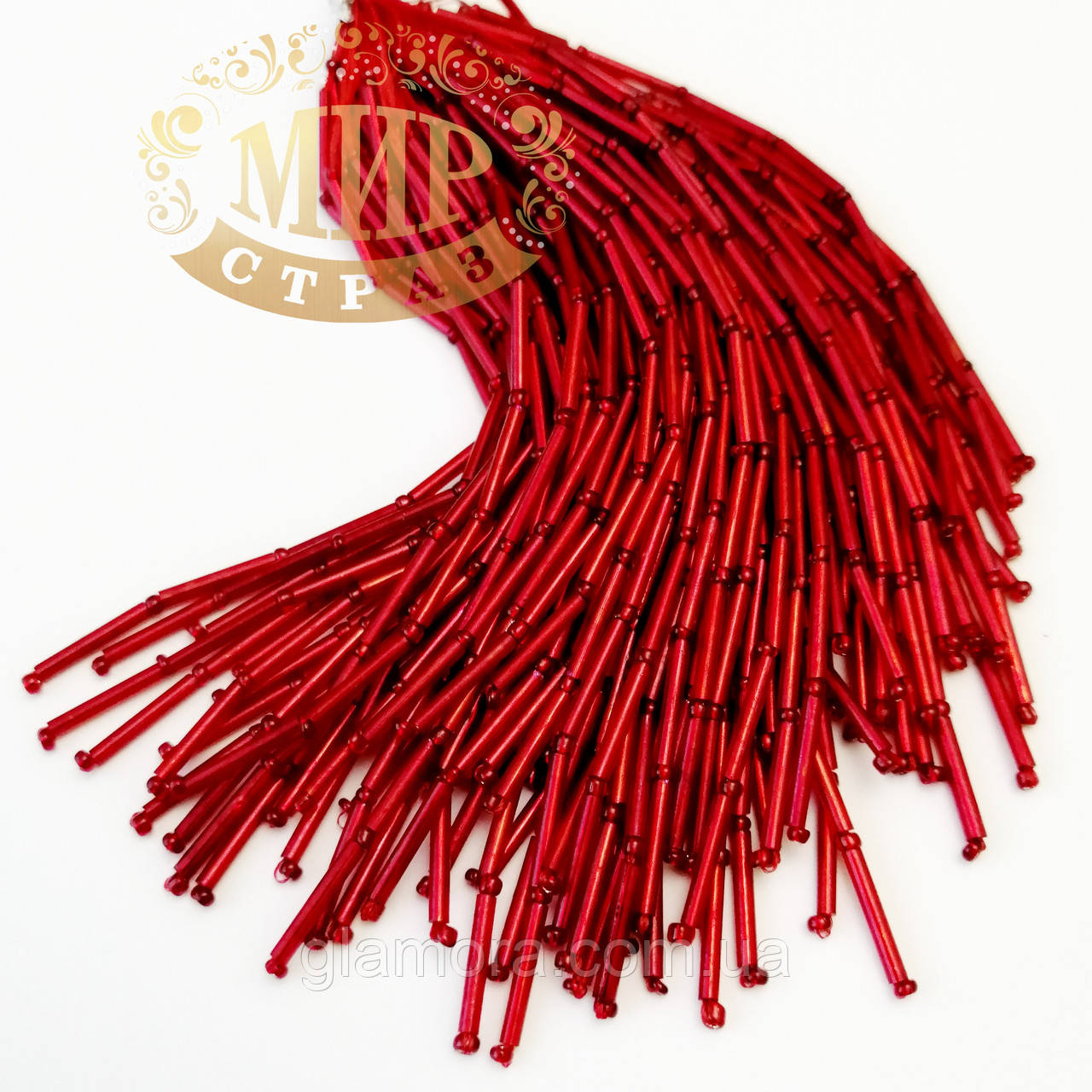 Склярусні пучки, колір Siam, довжина 8 см (10штука), фото 1