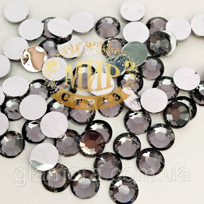 Стрази ДМС економ, колір Black Diamond ss12 (3,2 мм), 100 шт., фото 1