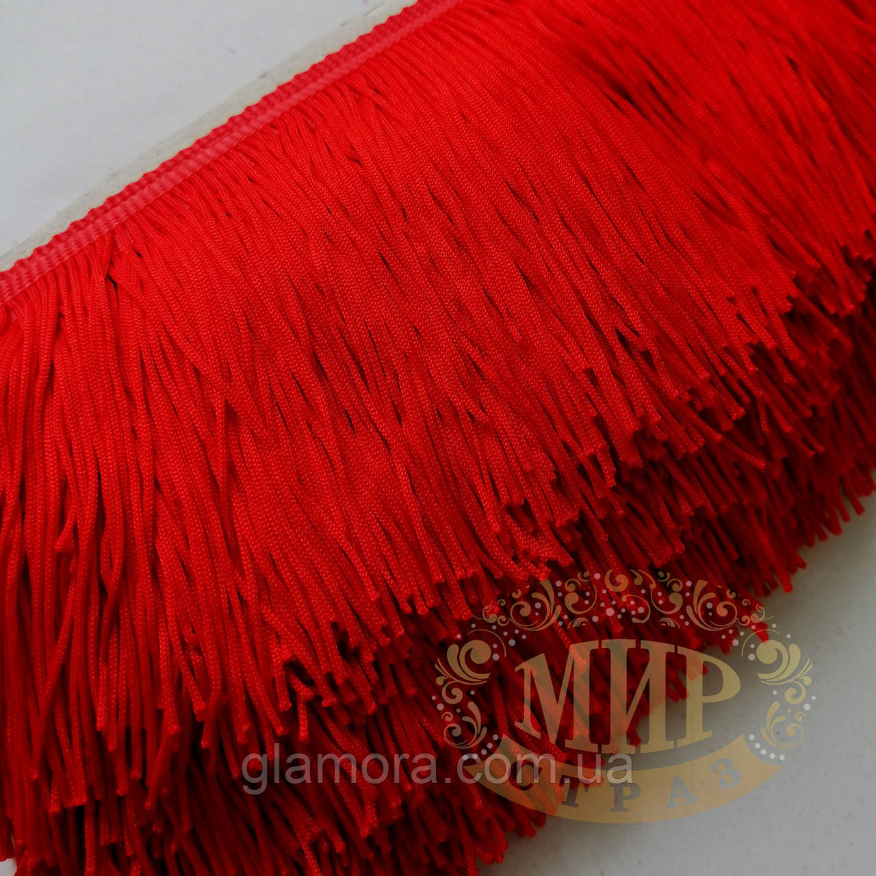 Бахрома танцювальна, колір Red, 10 см*1м