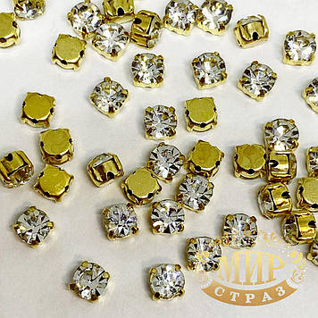 Шатони Crystal у золотій оправі (виберіть розмір)