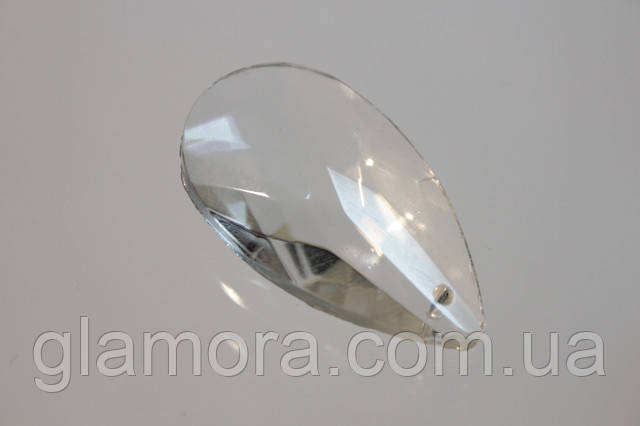Бусина-наконечник акрилова для кришталевої штори, Крапля 38 mm*1 шт.