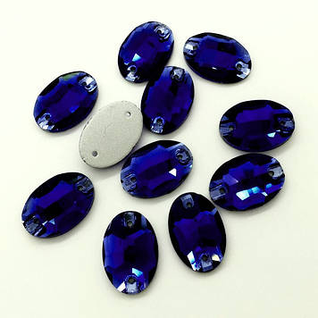 Пришивний овал 17х24мм.Cobalt