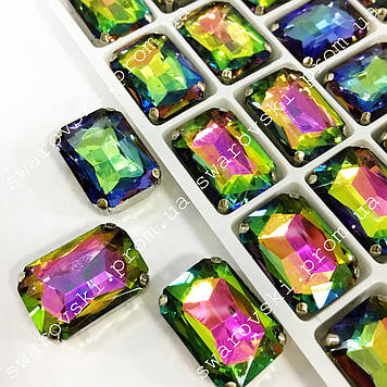 Пришивні стрази в цапах.13х18мм.Кольор Rainbow
