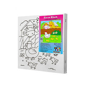 Набір для розпису по контурах для дітей Riviera Blanca У бабусиній господі 25x25 см (КА-046)