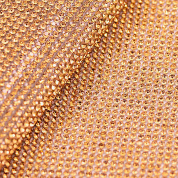 Стразове термополотно Колір Peach (ss6) (оберіть розмір відрізу)