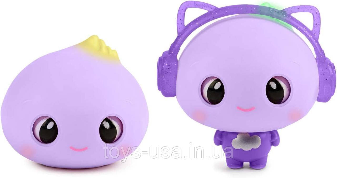 Інтерактивна іграшка пельмень з аксесуарами My Squishy Little Dumplings Diva Doe (Purple), фото 1