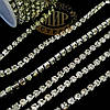 Стразовий ланцюжок високої якості, Колір Сrystal ss6 (2mm), 1 м, фото 2