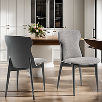 Стілець дерев'яний обідній для кухні зі спинкою м'який Леман з масиву ясена стільці стільчики кухонні обідні деревяні