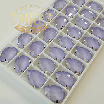 Стрази в сапах, Крапля, колір Candy Lt Purple, розмір 13х18мм, 1 шт.