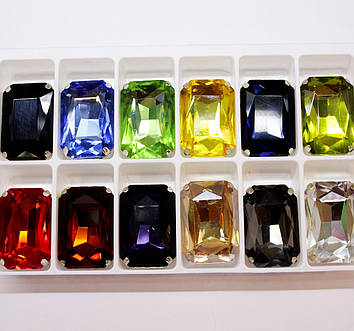 Стрази в цапах.Прямкутник.Розмір 18х27.Колір (на вибір)